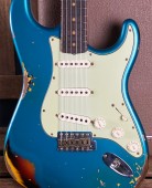 Fender 2022 Custom Shop 61 Stratocaster Heavy Relic Aged Ocean Turquoise over 3 Tone Sunburst